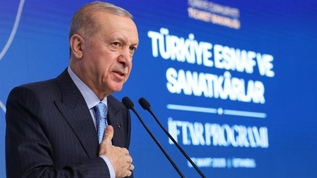 Cumhurbaşkanı Erdoğan: Esnaf ve sanatkar kredi limitini 1 milyon liraya yükseltiyoruz