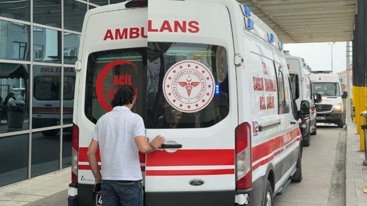 Gemi imalatı yapılan fabrikada yüksekten düşen işçi ağır yaralandı
