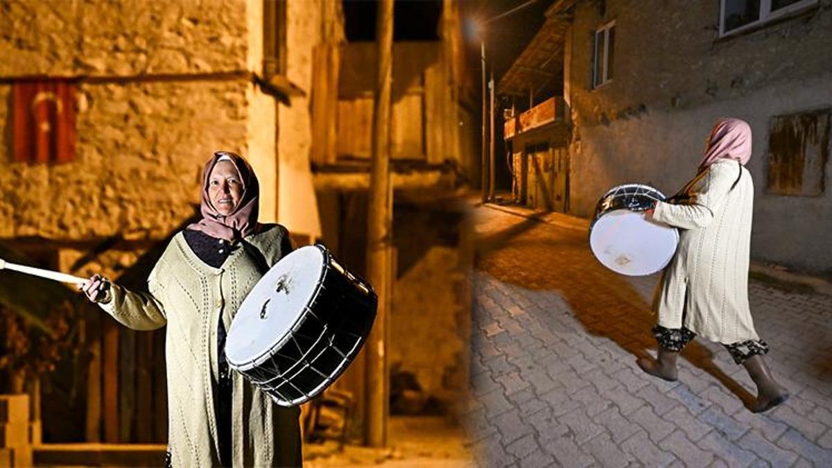 Çocukluk hayalini gerçekleştirdi! Mahallenin "Ayşe ablası" 18 yıldır her ramazan davuluyla sokaklarda
