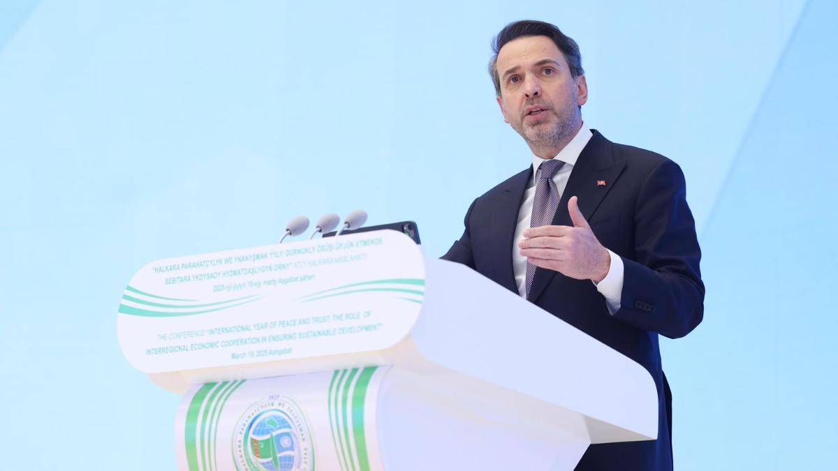 Bakan Bayraktar Türkmenistan'da konuştu: Petrol ve gaz sahalarının geliştirilmesinde ortaklıklar kurmak istiyoruz