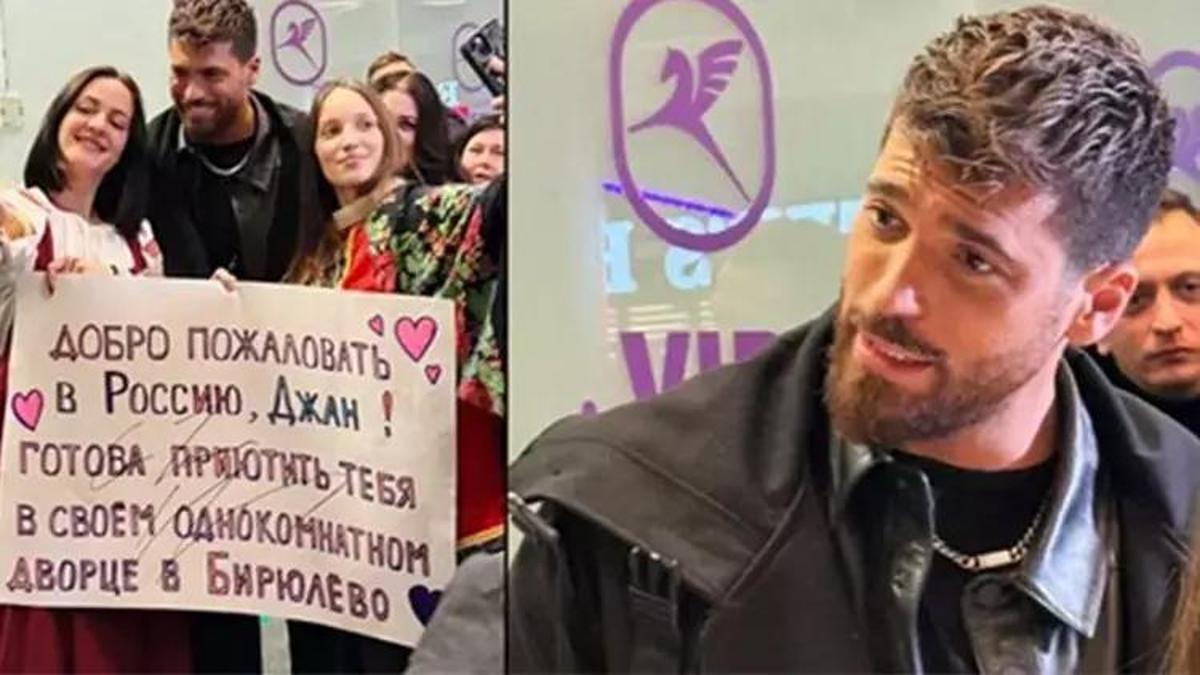 Can Yaman'a Moskova'da yoğun ilgi! Hayranları izdiham yarattı