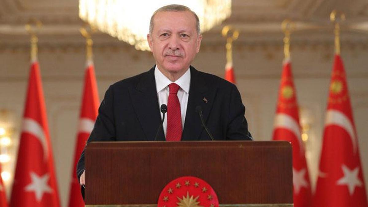 Cumhurbaşkanı Erdoğan, Dolmabahçe'de Çevrimiçi Liderler Toplantısı'na katıldı
