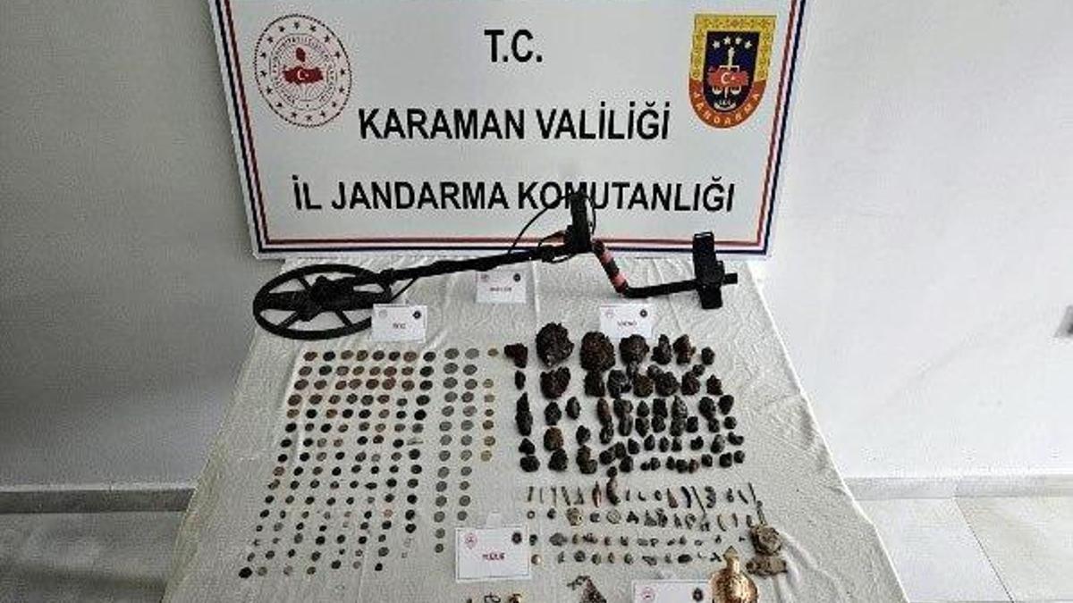 Karaman'da 118 parça göktaşı ele geçirldi