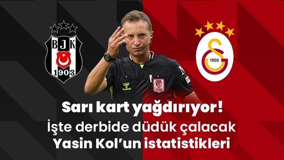 Sarı kart yağdırıyor! İşte derbide düdük çalacak Yasin Kol’un istatistikleri