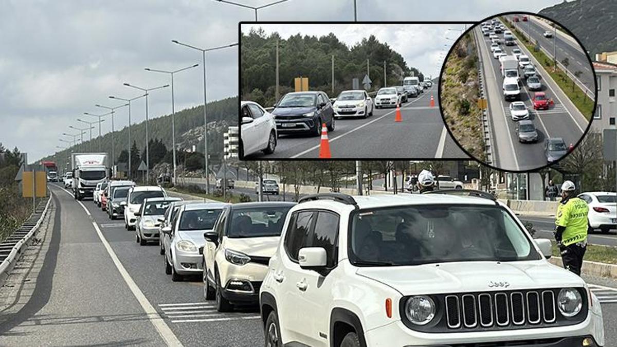 Kilometrelerce araç kuyruğu oluştu, Bodrum, Datça, Marmaris ve Fethiye'de manzara değişmedi