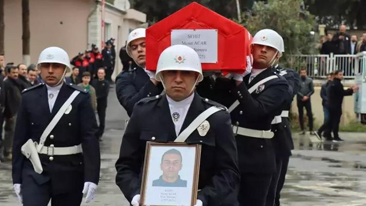Şehit polis memuru Mesut Acar için tören düzenlendi
