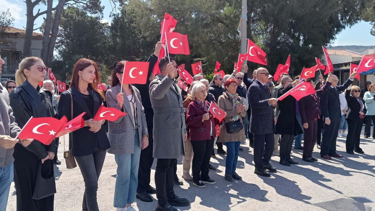 Atatürk'ün Foça'ya gelişinin 91'inci yılı kutlandı