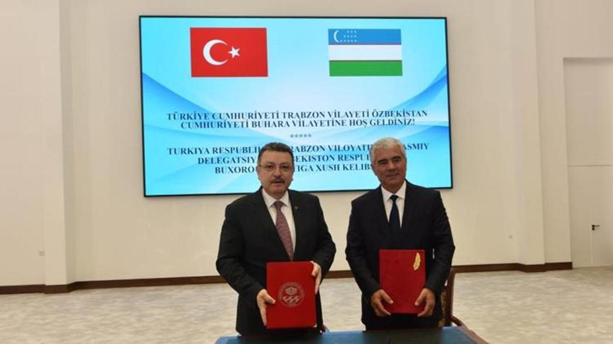 Trabzon ile Özbekistan'ın Buhara kenti kardeş şehir oldu