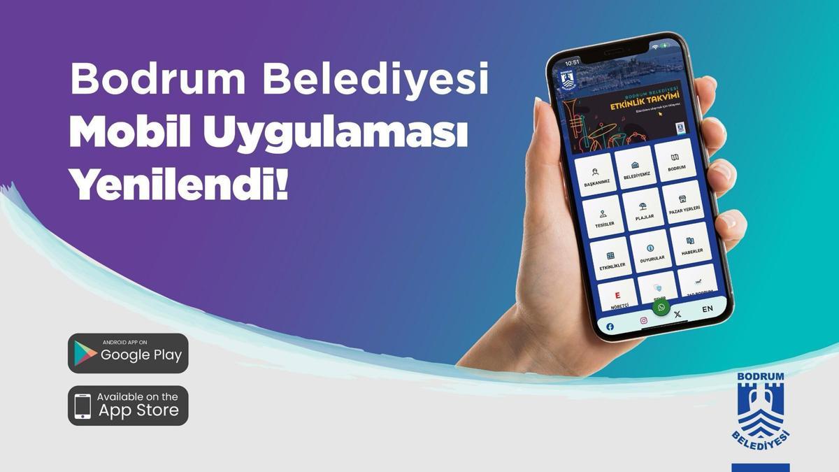 Bodrum Belediyesi resmi mobil uygulaması yenilendi