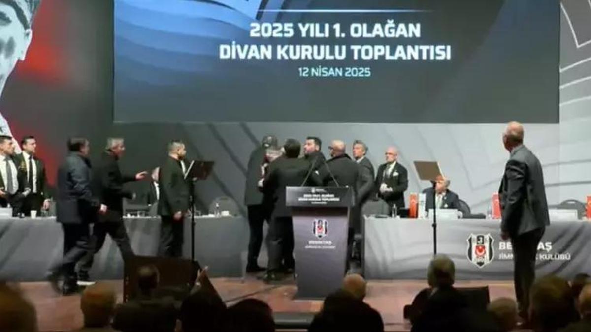 Beşiktaş Divan Kurulu'nda olay! Eski başkan Hasan Arat'a yumruklu saldırı