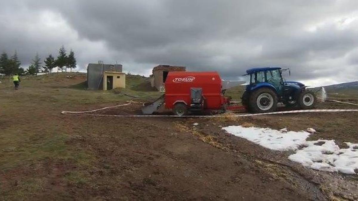 Çalışır haldeki yem karma makinesine düşerek öldü