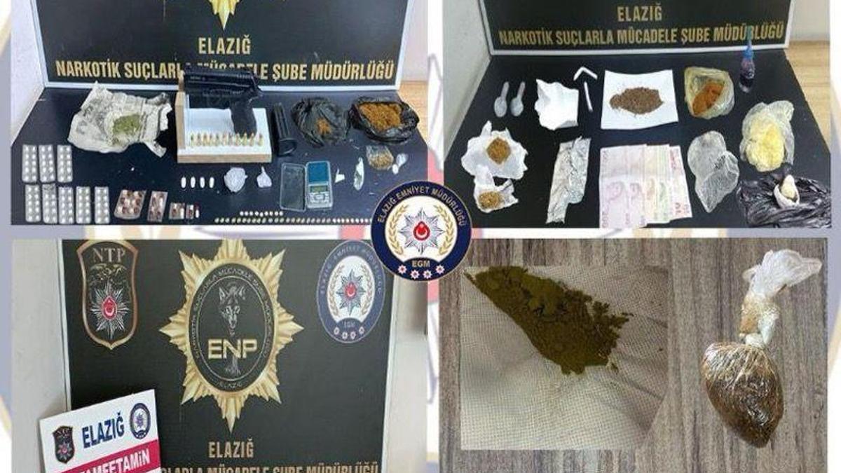 Elazığ’da uyuşturucu operasyonlarında 12 tutuklama