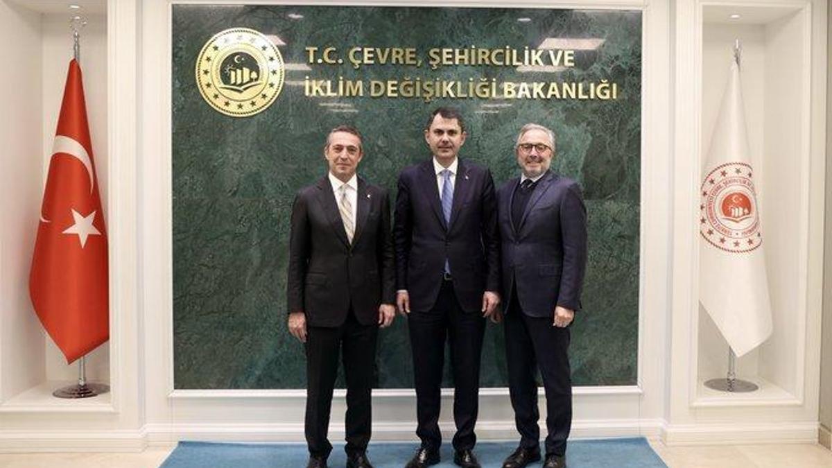 Bakan Kurum'dan Fenerbahçe Başkanı Ali Koç'a Ziyaret