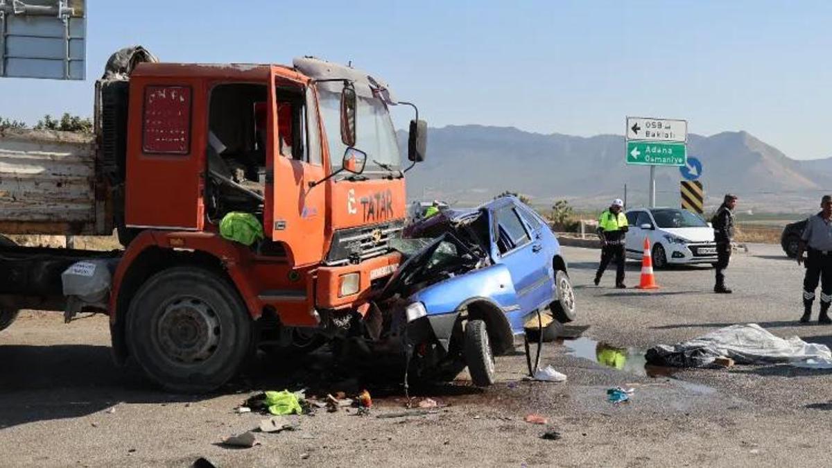 Adana'da feci kaza: 1 ölü, 1 yaralı