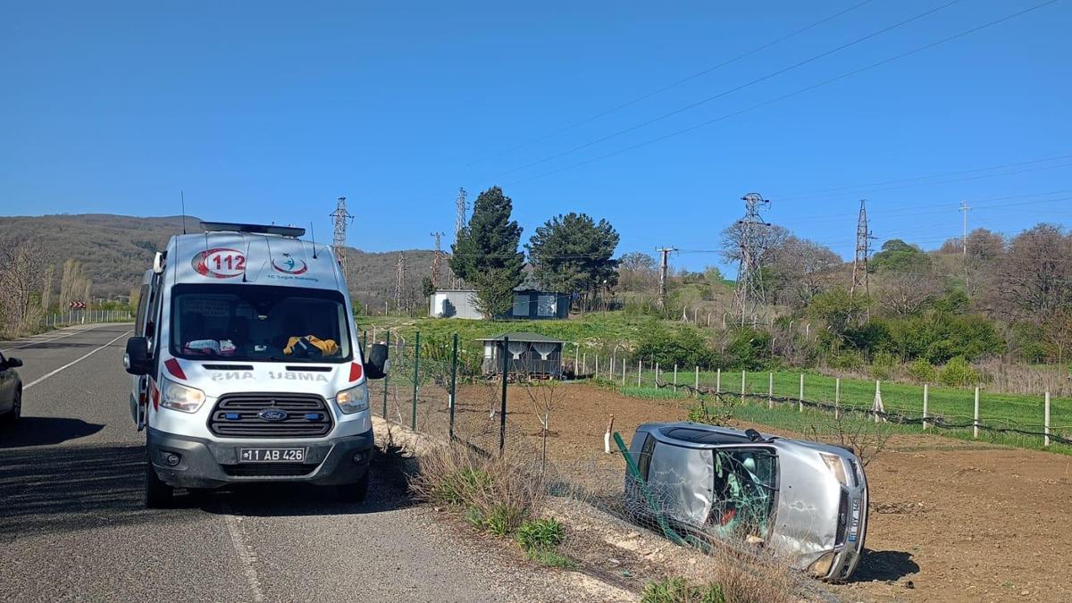 Pazaryeri'nde meydana gelen trafik kazasında 1 kişi yaralandı