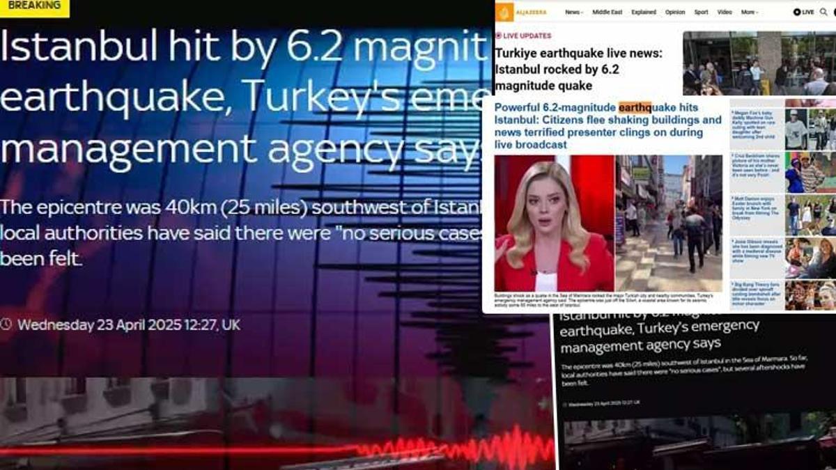 'En güçlü depremlerden biri': İstanbul'daki 6.2'lik deprem dünya basınına böyle yansıdı