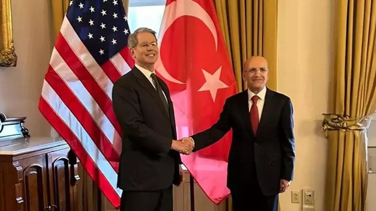 Bakan Şimşek, ABD Hazine Bakanı Bessent ile görüştü