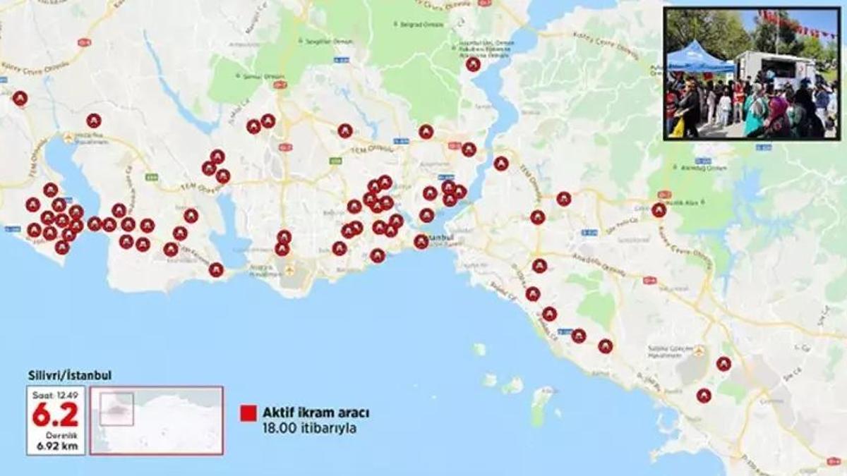 Kızılay'dan İstanbul depremi sonrası 61 noktada beslenme desteği