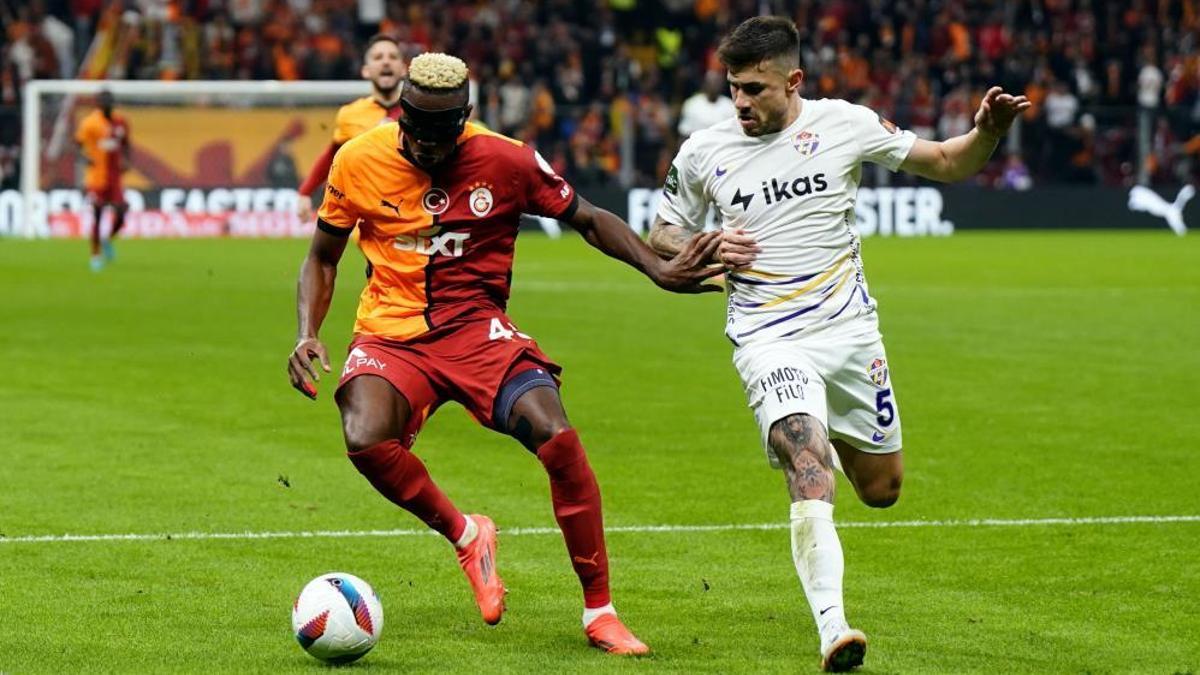 Galatasaray, şampiyonluk yolunda Eyüpspor'a gol oldu yağdı