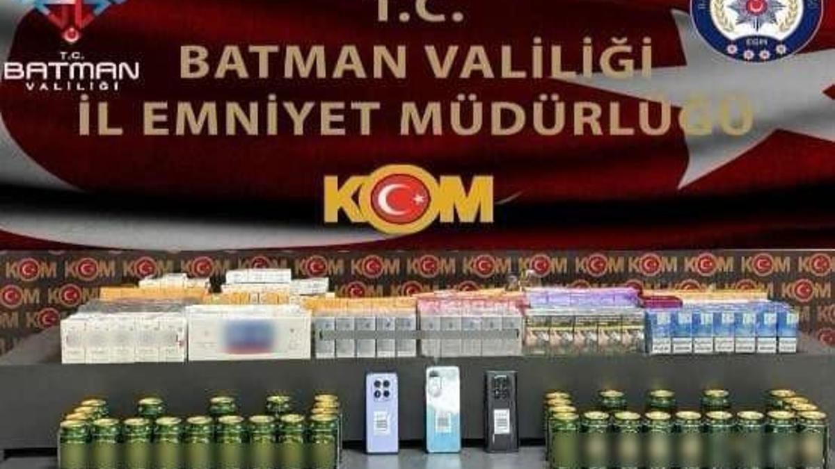 Batman'da kaçakçılığa 10 gözaltı