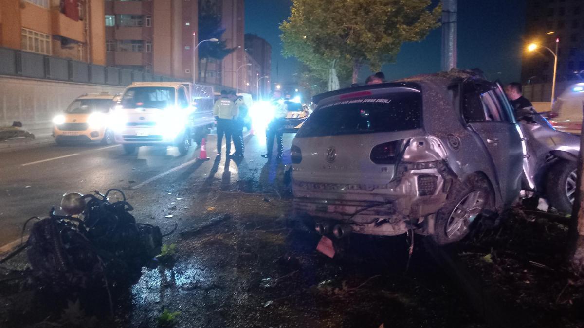 Diyarbakır'da otomobil, refüje çarptı: 3 yaralı