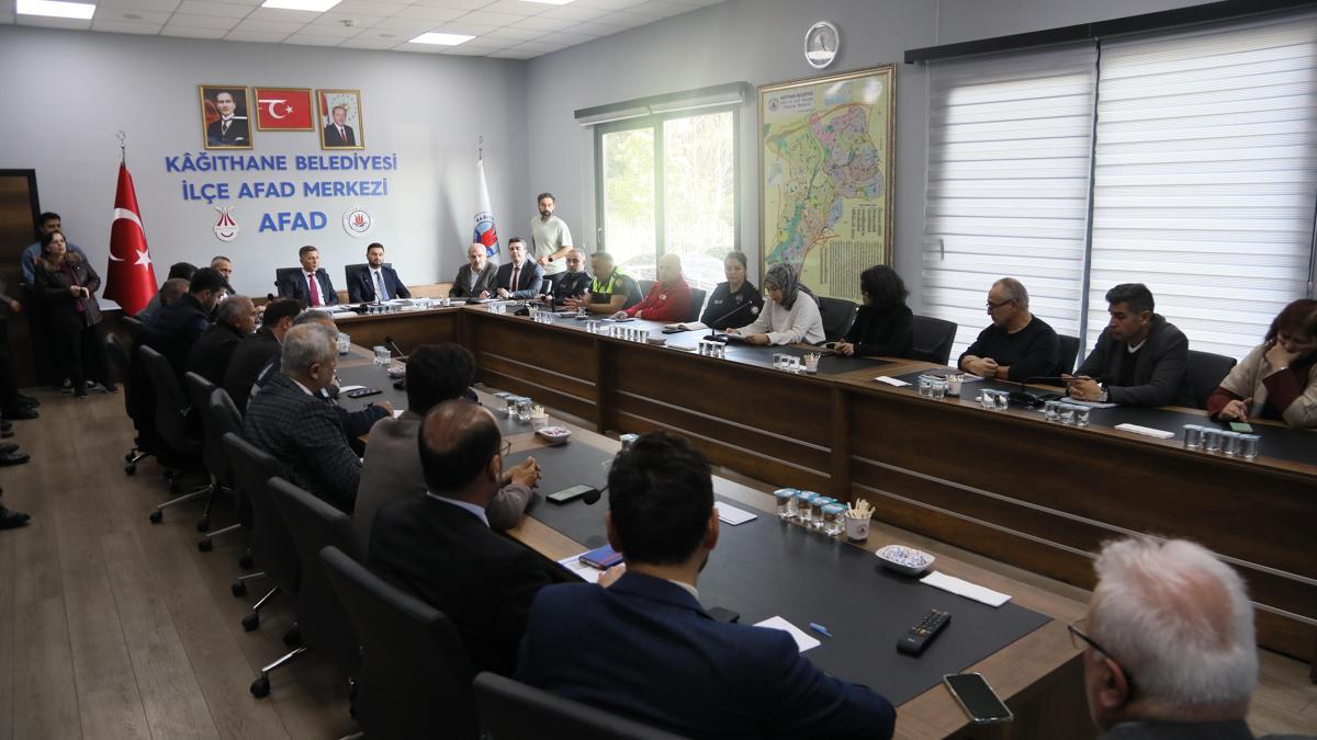 Kâğıthane’de afet koordinasyon toplantısı gerçekleşti