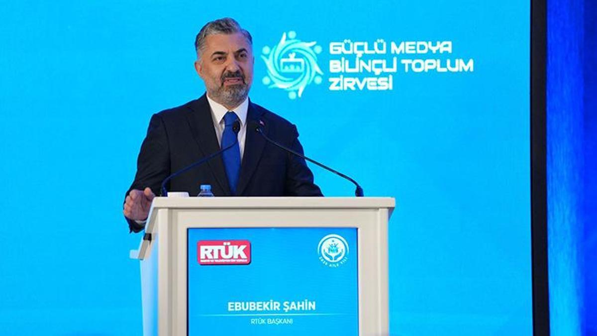 RTÜK Başkanı Şahin: Medya, bireysel algıları yönlendiren güçlü bir mekanizma