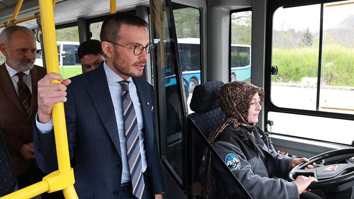 Tokat'ın ilk kadın otobüs şoförü göreve başladı!
