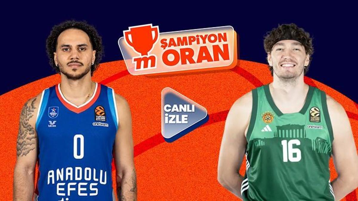Anadolu Efes, EuroLeague play-off maçında Panathinaikos'u ağırlıyor! Maçın heyecanı canlı yayın ve Şampiyon Oranlar ile Misli’de