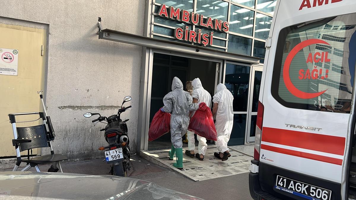 Kocaeli'de kimyasal madde tankını temizlerken fenalaşan 4 işçi, tedaviye alındı
