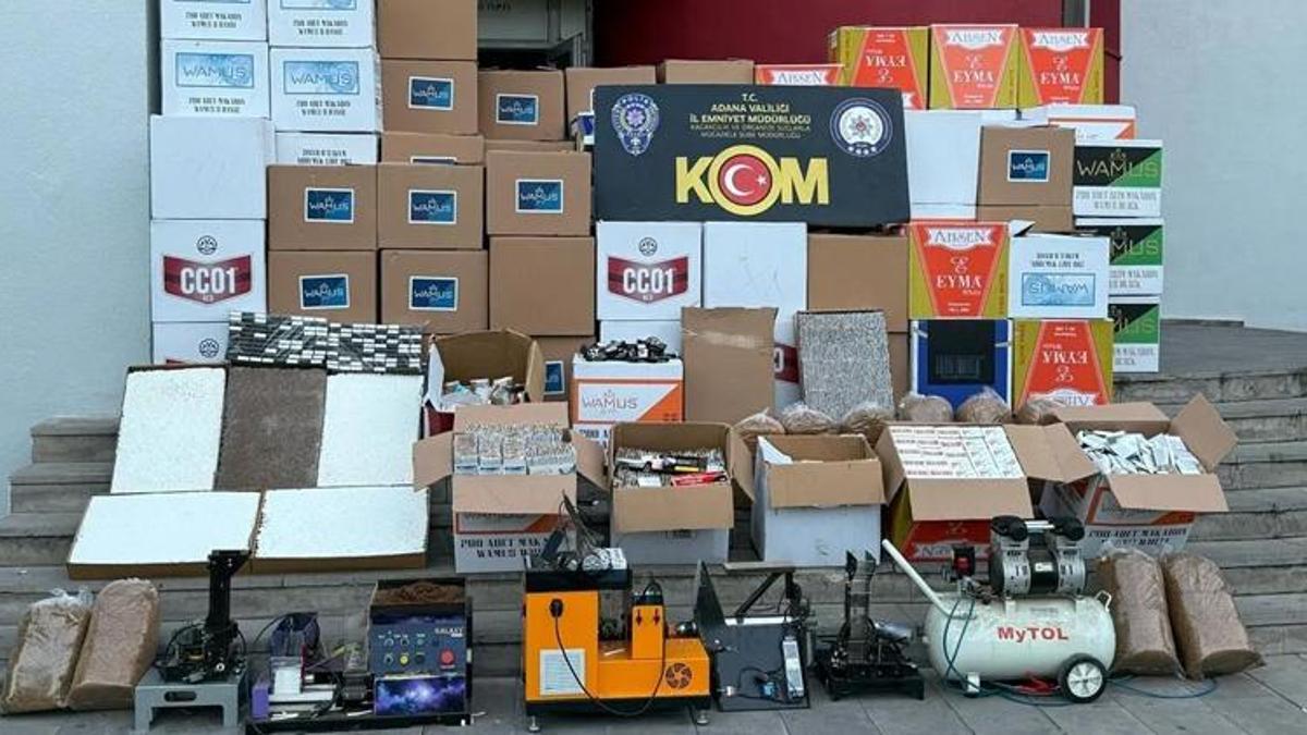 Adana'da 2 milyon 663 bin kaçak makaron ele geçirildi