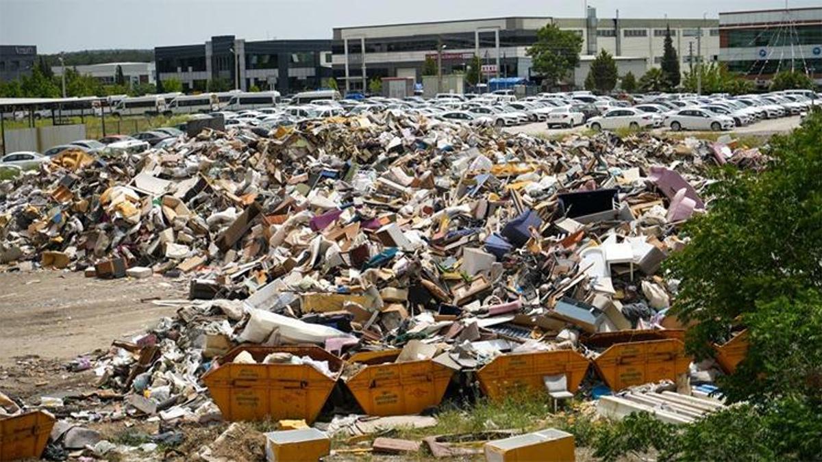 İzmir'in göbeğinde çöp alanından ürküten görüntü!