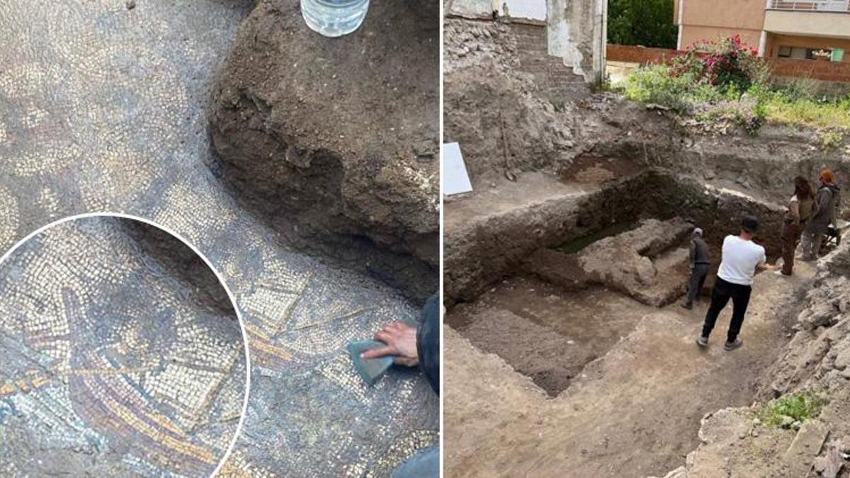 Papa'nın ziyaret edeceği İznik'te büyük keşif: kalyon ve geyik desenli antik mozaik bulundu!