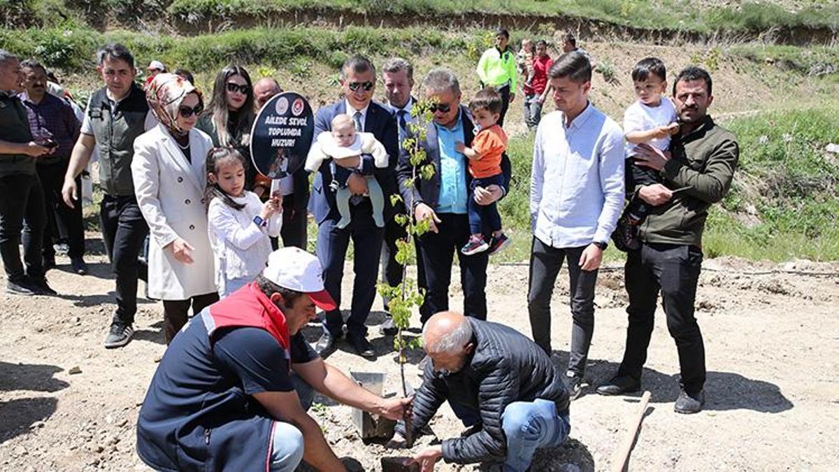 Erzurum'da yeni doğan bebekler adına hatıra ormanı oluşturuldu