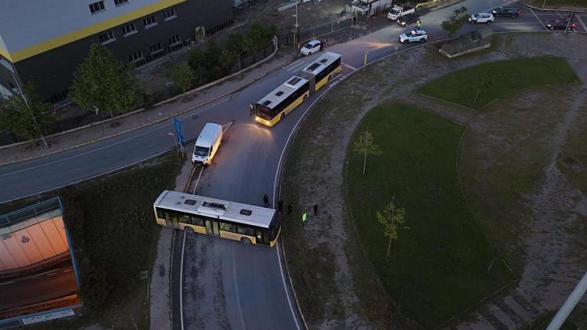 Avcılar’da freni patlayan İETT otobüsü başka bir otobüse çarptı