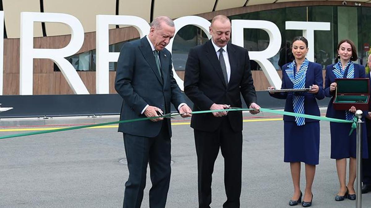 Cumhurbaşkanı Erdoğan, Laçın Havalimanı'nın açılışını yaptı