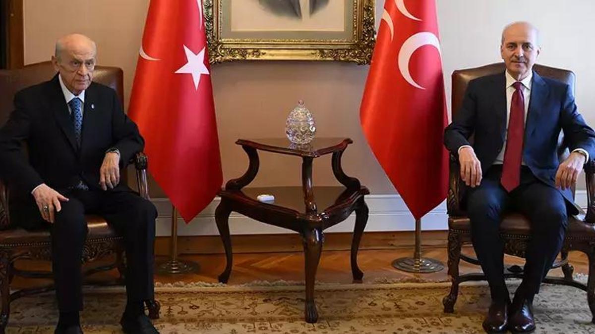 TBMM Başkanı Numan Kurtulmuş'tan Bahçeli'ye ziyaret