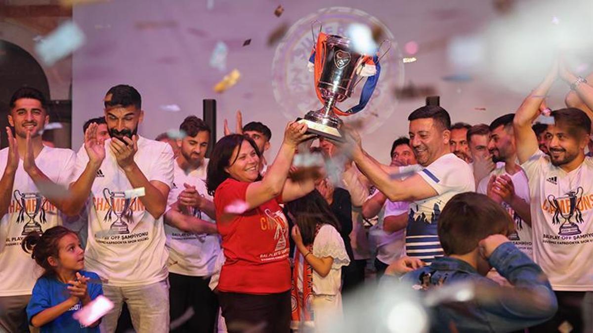 Nevşehir'de kadın başkanlı köy takımı TFF 3'üncü Lig'e yükseldi