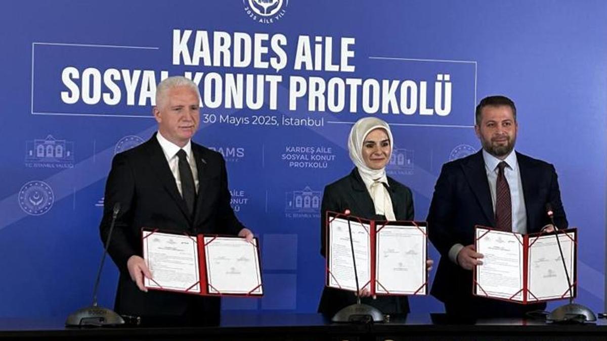 Kardeş Aile Sosyal Konut Protokolü imzalandı: 167 sosyal konut inşa edilecek