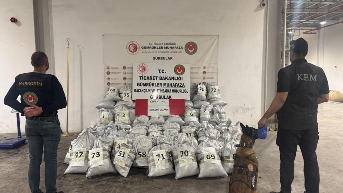 Ticaret Bakanlığı ekipleri gümrükte iki tona yakın uyuşturucu ele geçirdi