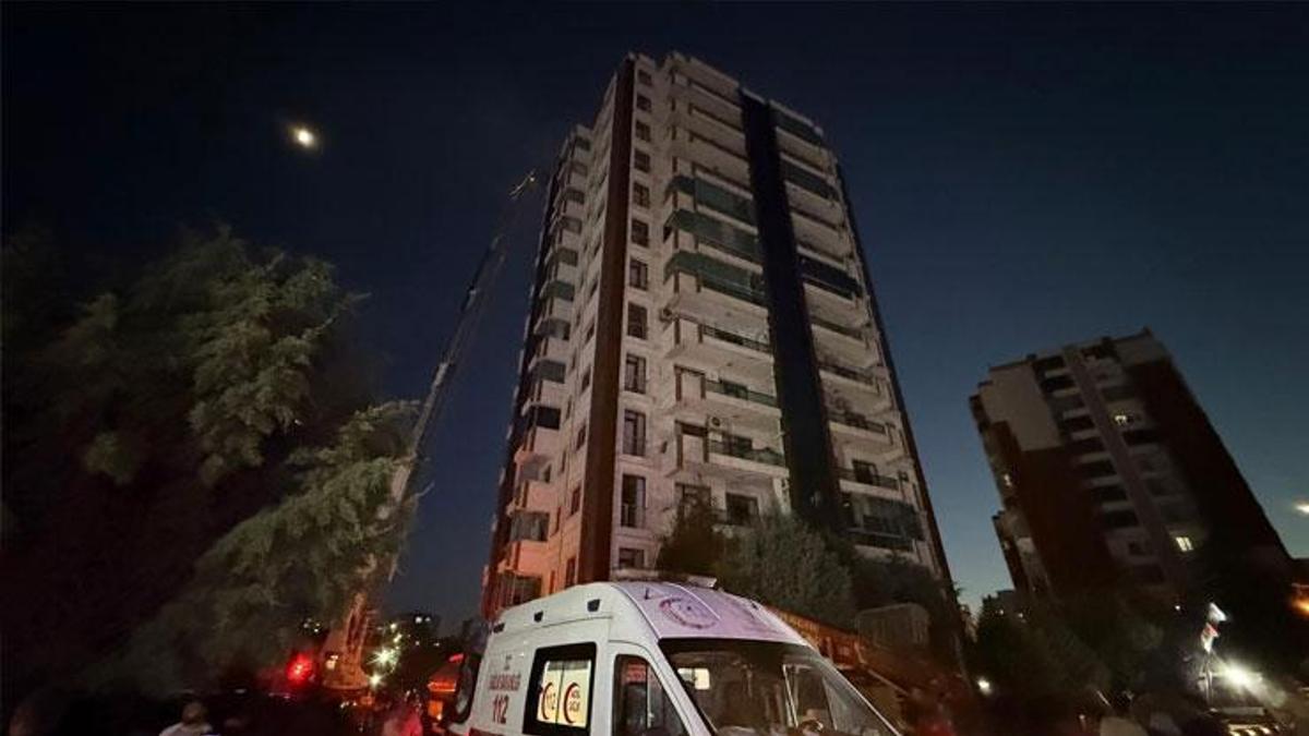 Diyarbakır'da 13 katlı binada yangın felaketi! Anne ve 3 çocuğu hayatını kaybetti