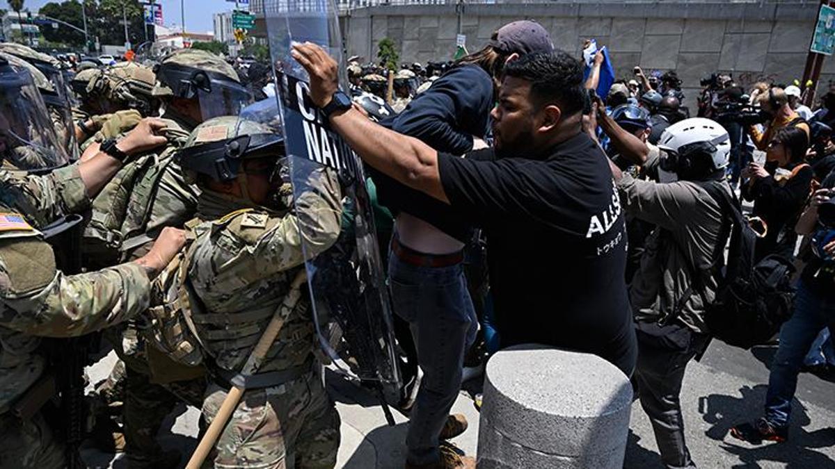 ABD'de alarm! Los Angeles’ta protestolar tırmanıyor: Trump’ın asker gönderme kararı tepki çekti