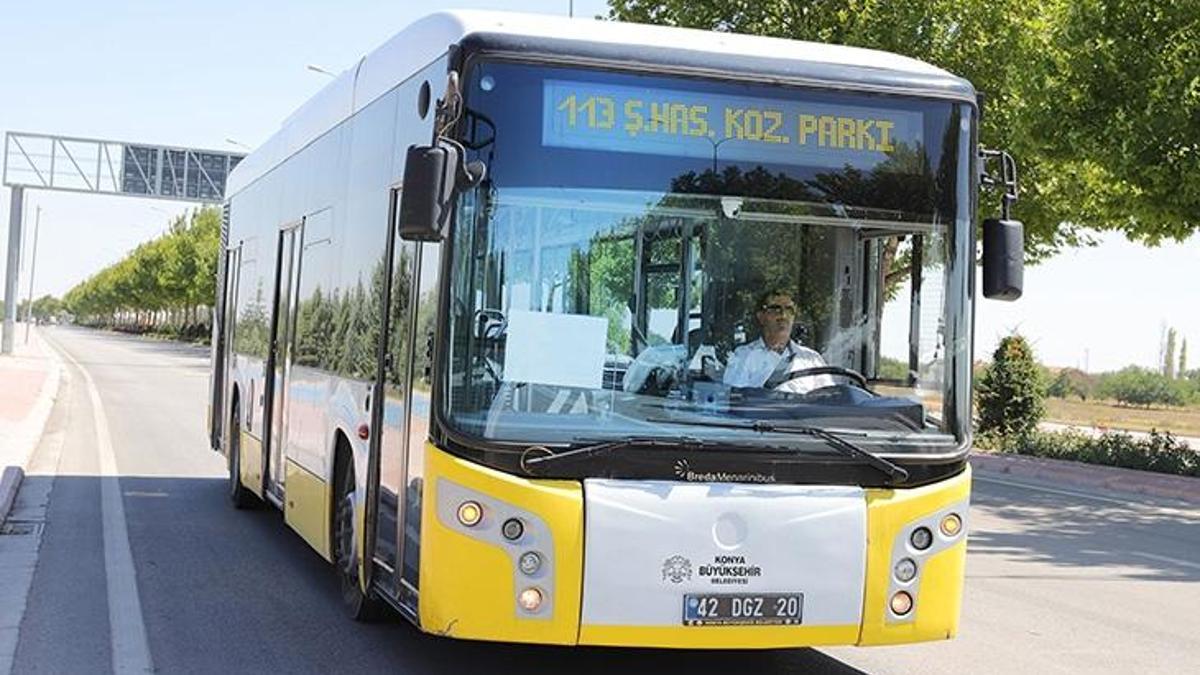 Konya'da bulunan otobüs hatları ve taksi durakları