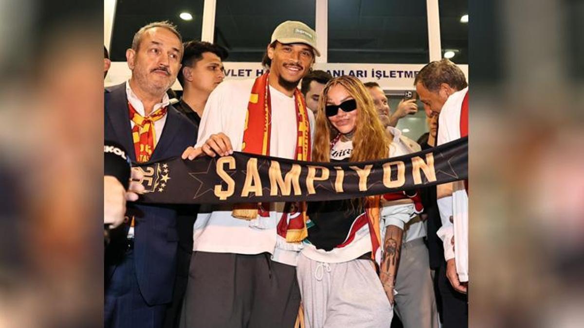İstanbul'a sevgilisiyle geldi: Galatasaray'ın yeni transferi Sane'in sevgilisi bakın kim çıktı?