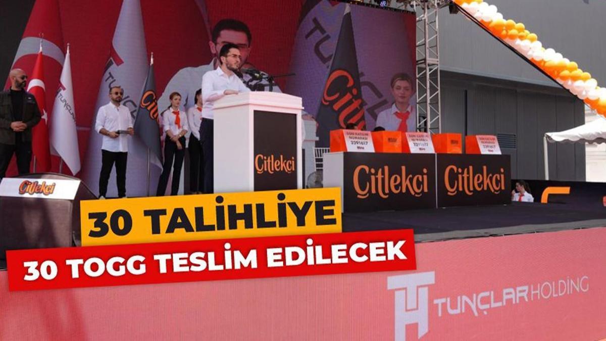 Çitlekçi’den 30 TOGG’luk büyük final: Talihliler açıklandı