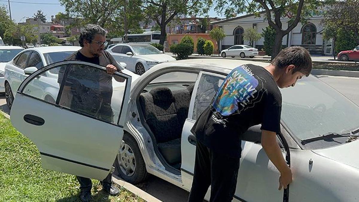 Adana'da arabasının kapıları çalınan gazeteci kapılarına kavuştu! Hırsız tutuklandı