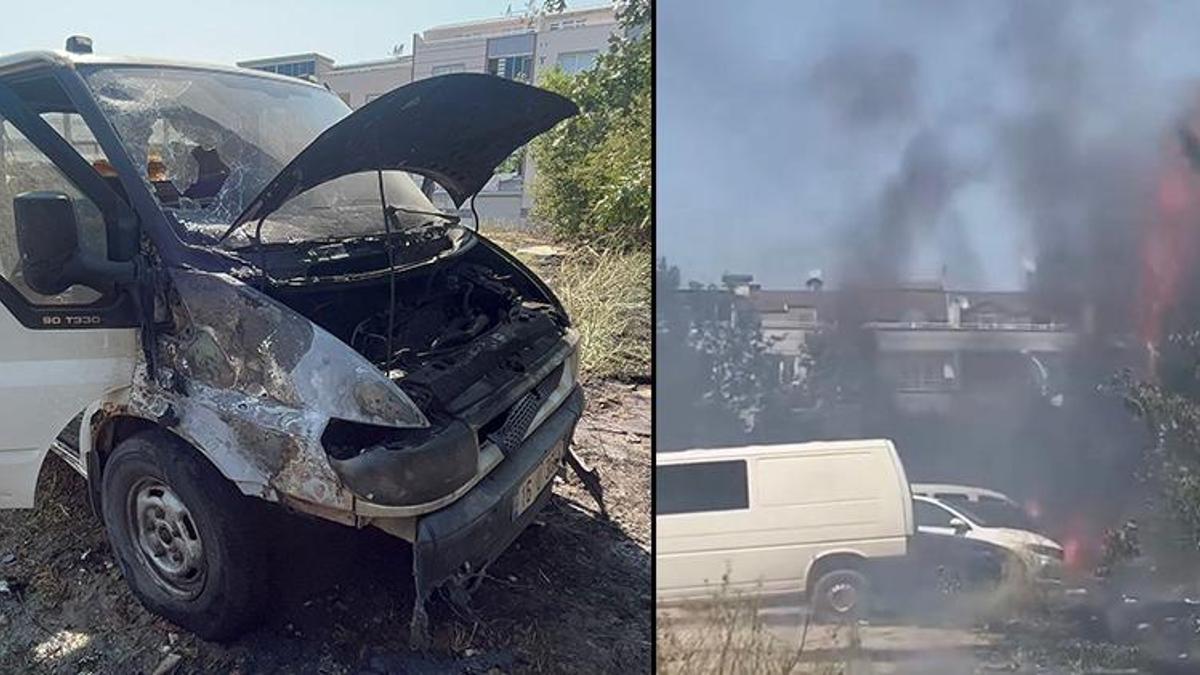 Bursa'da otlukta çıkan yangın park halindeki araçlara sıçradı