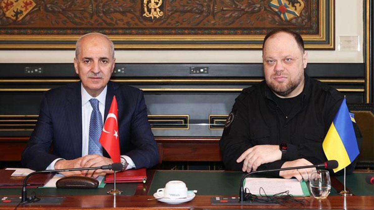 TBMM Başkanı Numan Kurtulmuş, Ukrayna Parlamentosu Başkanı Stefanchuk ile görüştü