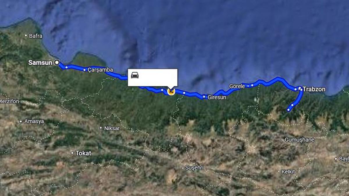 Samsun Trabzon arası kaç km? Kaç saat sürer?