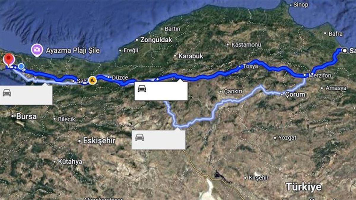 Samsun İstanbul arası kaç km? Kaç saat sürer?